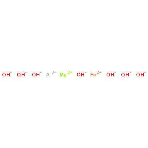 Aluminum iron magnesium hydroxide