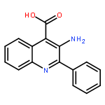 4-Quinolinecarboxylic acid, 3-amino-2-phenyl-