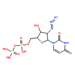 2'-azido-2'-deoxyuridine 5'-(trihydrogen diphosphate)