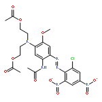 2,2'-[[5-ACETAMIDO-4-[(2-CHLORO-4,6-DINITROPHENYL)AZO]-2-METHOXYPHENYL]IMINO]DIETHYL DIACETATE 