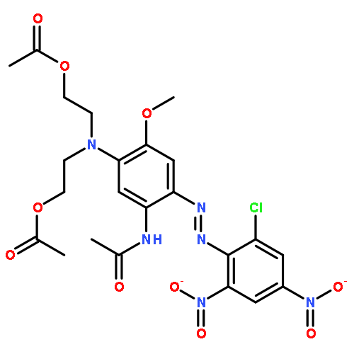 2,2'-[[5-ACETAMIDO-4-[(2-CHLORO-4,6-DINITROPHENYL)AZO]-2-METHOXYPHENYL]IMINO]DIETHYL DIACETATE 