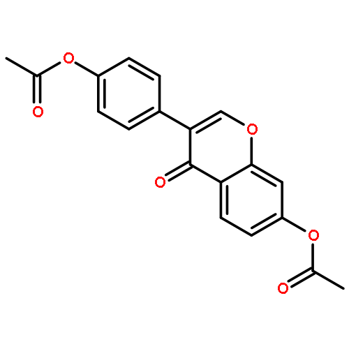 4H-1-Benzopyran-4-one,7-(acetyloxy)-3-[4-(acetyloxy)phenyl]-