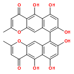 5,5',6,6',8,8'-hexahydroxy-2,2'-dimethyl-4H,4'H-9,9'-bibenzo[g]chromene-4,4'-dione