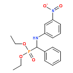 Phosphonic acid, [[(3-nitrophenyl)amino]phenylmethyl]-, diethyl ester