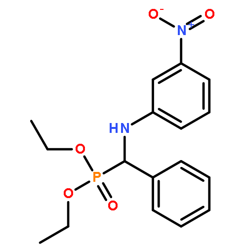 Phosphonic acid, [[(3-nitrophenyl)amino]phenylmethyl]-, diethyl ester