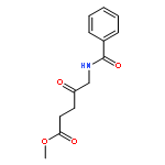 Pentanoic acid, 5-(benzoylamino)-4-oxo-, methyl ester