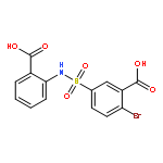 Benzoic acid, 2-bromo-5-[[(2-carboxyphenyl)amino]sulfonyl]-