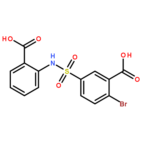 Benzoic acid, 2-bromo-5-[[(2-carboxyphenyl)amino]sulfonyl]-