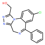 4H-[1,2,4]Triazolo[4,3-a][1,4]benzodiazepine-1-methanol,8-chloro-6-phenyl-