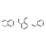 1,2-diethenylbenzene; 1-ethenyl-2-ethyl-benzene; 4-ethenylpyridine