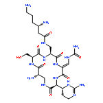 Cyclo[3-[[(3S)-3,6-diamino-1-oxohexyl]amino]-L-alanyl-(2Z)-3-[(aminocarbonyl)amino]-2,3-didehydroalanyl-(2S)-2-[(4R)-2-amino-3,4,5,6-tetrahydro-4-pyrimidinyl]glycyl-(2S)-2-amino-b-alanyl-L-seryl]