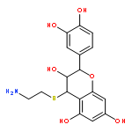 2H-1-Benzopyran-3,5,7-triol,4-[(2-aminoethyl)thio]-2-(3,4-dihydroxyphenyl)-3,4-dihydro-, (2R,3S,4S)-