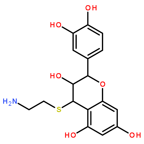 2H-1-Benzopyran-3,5,7-triol,4-[(2-aminoethyl)thio]-2-(3,4-dihydroxyphenyl)-3,4-dihydro-, (2R,3S,4S)-