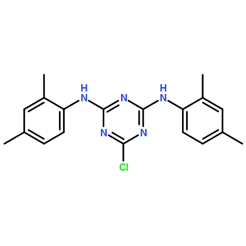 6-CHLORO-2-N,4-N-BIS(2,4-DIMETHYLPHENYL)-1,3,5-TRIAZINE-2,4-DIAMINE 