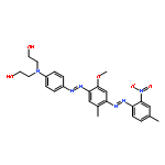 Ethanol,2,2'-[[4-[[2-methoxy-5-methyl-4-[(4-methyl-2-nitrophenyl)azo]phenyl]azo]phenyl]imino]bis-