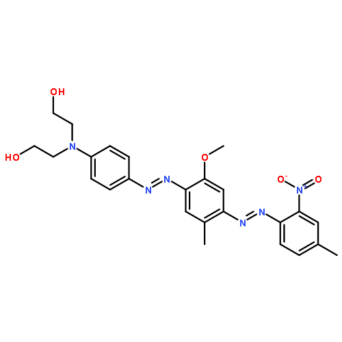 Ethanol,2,2'-[[4-[[2-methoxy-5-methyl-4-[(4-methyl-2-nitrophenyl)azo]phenyl]azo]phenyl]imino]bis-