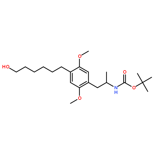 Carbamic acid,[2-[4-(6-hydroxyhexyl)-2,5-dimethoxyphenyl]-1-methylethyl]-,1,1-dimethylethyl ester