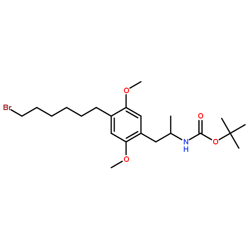 Carbamic acid,[2-[4-(6-bromohexyl)-2,5-dimethoxyphenyl]-1-methylethyl]-,1,1-dimethylethyl ester