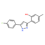 Phenol, 2-[5-(4-fluorophenyl)-1H-pyrazol-3-yl]-5-methyl-