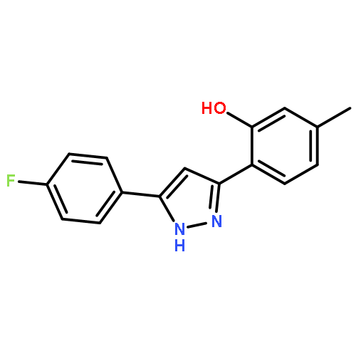 Phenol, 2-[5-(4-fluorophenyl)-1H-pyrazol-3-yl]-5-methyl-