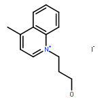 Quinolinium, 1-(3-hydroxypropyl)-4-methyl-, iodide