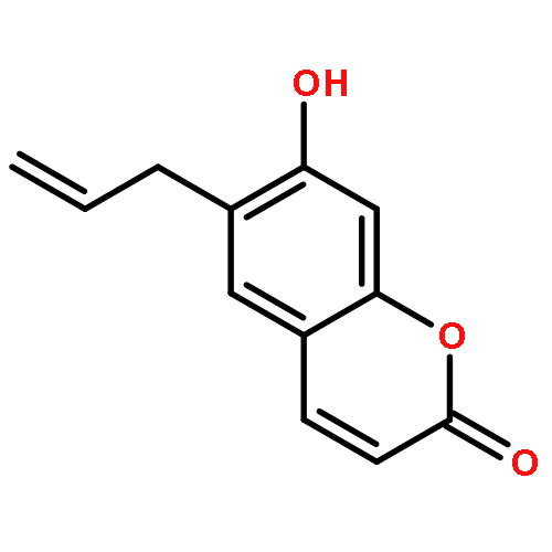 2H-1-BENZOPYRAN-2-ONE, 7-HYDROXY-6-(2-PROPENYL)-