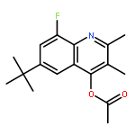 6-tert-butyl-8-fluoro-2,3-dimethylquinolin-4-yl acetate