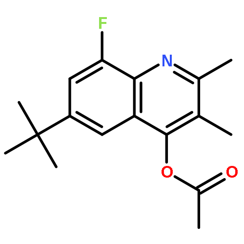 6-tert-butyl-8-fluoro-2,3-dimethylquinolin-4-yl acetate