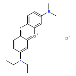 Phenoxazin-5-ium, 3-(diethylamino)-7-(dimethylamino)-, chloride