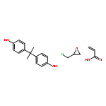 Bisphenol A, (chloromethyl)oxirane, acrylic acid polymer