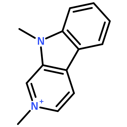 2,9-dimethyl-9H-beta-carbolin-2-ium