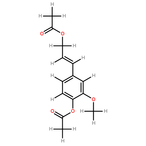 (2E)-3-(4-O-acetyl-3-methoxyphenyl)prop-2-en-1-yl acetate