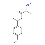 3-Hexanone, 2-diazo-5-(4-methoxyphenyl)-