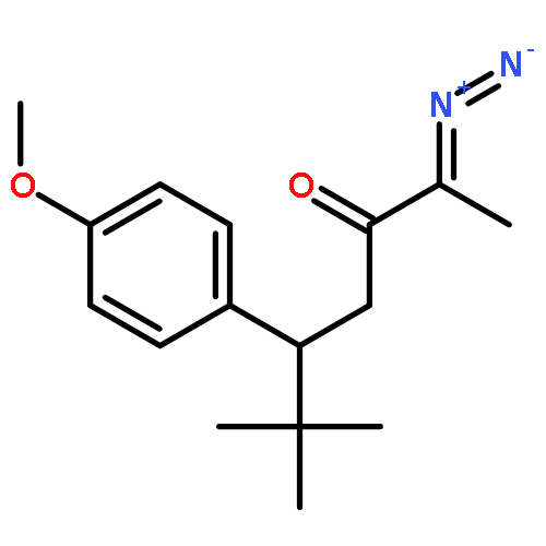 3-Heptanone, 2-diazo-5-(4-methoxyphenyl)-6,6-dimethyl-