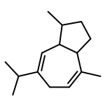 (1S,3aR,8aR)-1,4-dimethyl-7-(1-methylethyl)-1,2,3,3a,6,8a-hexahydroazulene