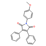 1H-Pyrrole-2,5-dione, 1-(4-methoxyphenyl)-3,4-diphenyl-