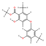 Me ester-2-Hydroxy-4-(3-hydroxy-5-methylphenoxy)-6-methylbenzoic acid