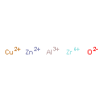 Aluminum copper zinc zirconium oxide