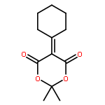 5-CYCLOHEXYLIDENE-2,2-DIMETHYL-1,3-DIOXANE-4,6-DIONE 