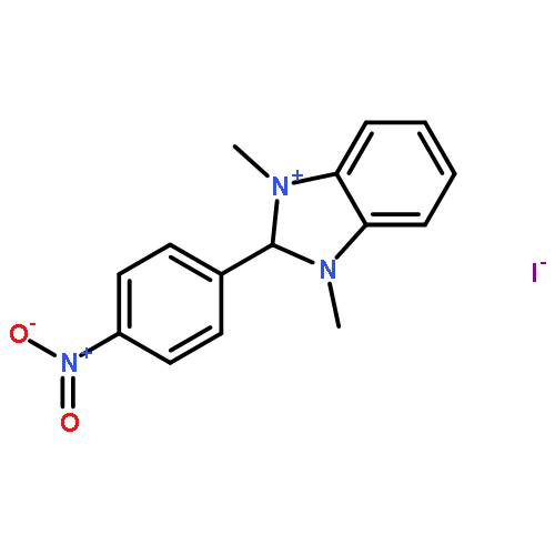 1H-Benzimidazolium, 1,3-dimethyl-2-(4-nitrophenyl)-, iodide