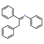 BENZENAMINE, N-(1,2-DIPHENYLETHYLIDENE)-