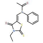 Acetamide,N-[(3-ethyl-4-oxo-2-thioxo-5-thiazolidinylidene)methyl]-N-phenyl-