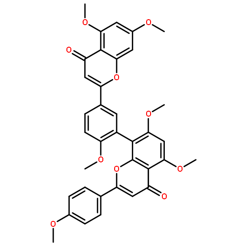 8-[5-(5,7-dimethoxy-4-oxo-4H-chromen-2-yl)-2-methoxyphenyl]-5,7-dimethoxy-2-(4-methoxyphenyl)-4H-chromen-4-one