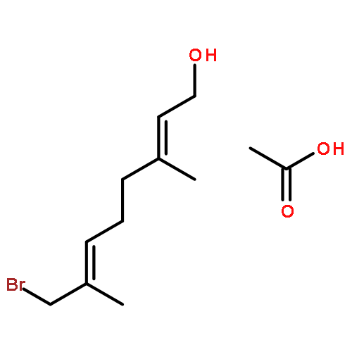 ACETIC ACID;8-BROMO-3,7-DIMETHYLOCTA-2,6-DIEN-1-OL 