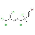 (1E,3E,5S,6R,7E)-8-bromo-1,5,6-trichloro-2-dichloromethyl-6-methyl-octa-1,3,7-triene