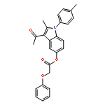 3-acetyl-2-methyl-1-(4-methylphenyl)-1H-indol-5-yl phenoxyacetate