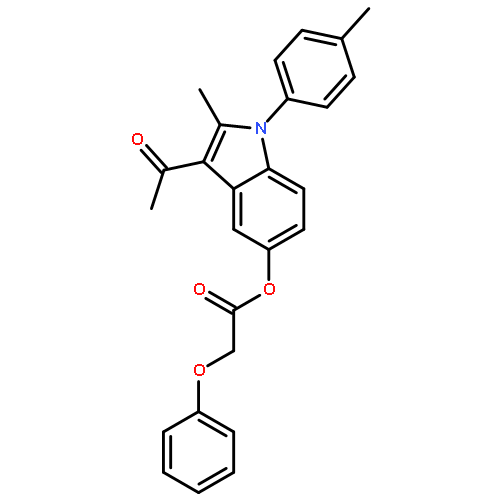 3-acetyl-2-methyl-1-(4-methylphenyl)-1H-indol-5-yl phenoxyacetate