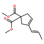 3-Cyclopentene-1,1-dicarboxylic acid, 3-(1-propenyl)-, dimethyl ester