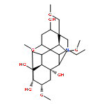 (16beta)-20-ethyl-1,6,16-trimethoxy-4-(methoxymethyl)aconitane-3,8,13,14-tetrol