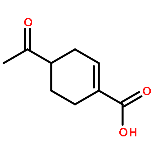 1-Cyclohexene-1-carboxylic acid, 4-acetyl- (9CI)